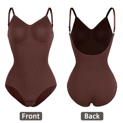 Womens Backless Bodysuits Seamless Shapewear Thong Butt Lifter Body Shaper Slimming Camisole Tops Tummy Control Corset