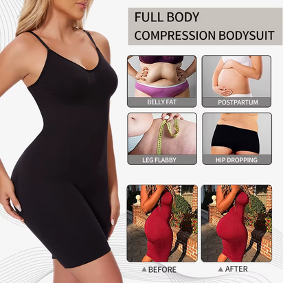 New Bodysuit Shapewear Women Tank Top Tummy Control Full Body Shaper anti Chafing Shorts Slimming Waist Trainer Butt Lifter