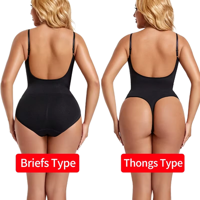 Womens Backless Bodysuits Seamless Shapewear Thong Butt Lifter Body Shaper Slimming Camisole Tops Tummy Control Corset