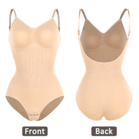 Womens Backless Bodysuits Seamless Shapewear Thong Butt Lifter Body Shaper Slimming Camisole Tops Tummy Control Corset