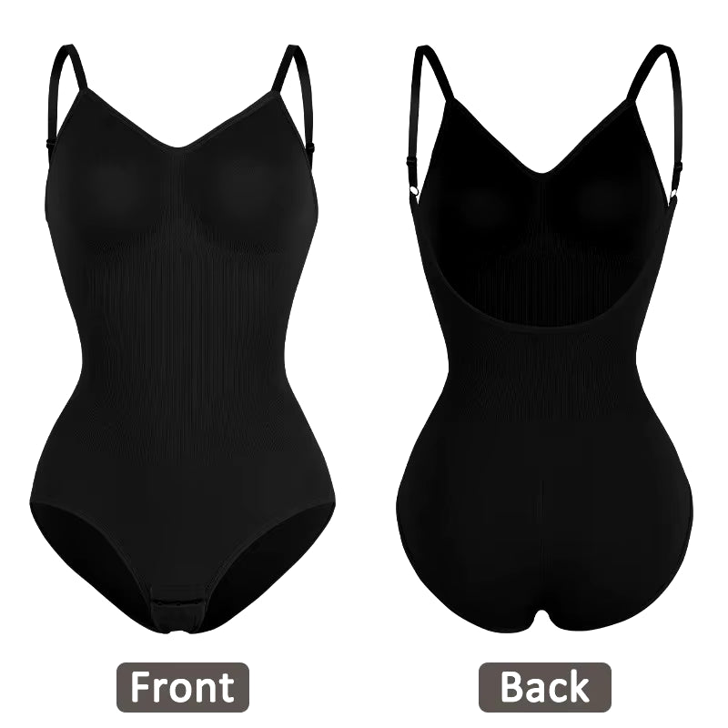 Womens Backless Bodysuits Seamless Shapewear Thong Butt Lifter Body Shaper Slimming Camisole Tops Tummy Control Corset