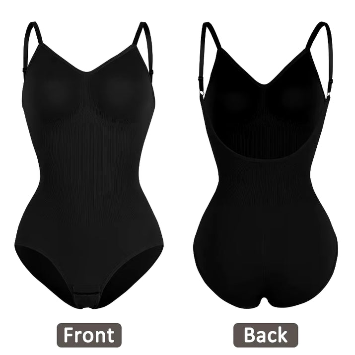 Womens Backless Bodysuits Seamless Shapewear Thong Butt Lifter Body Shaper Slimming Camisole Tops Tummy Control Corset