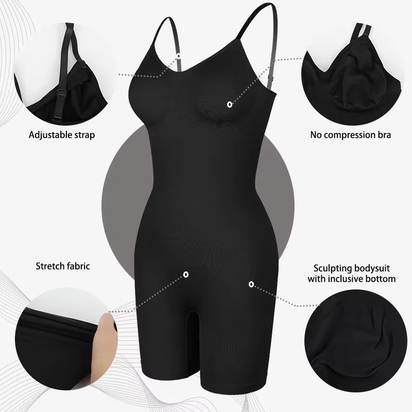 New Bodysuit Shapewear Women Tank Top Tummy Control Full Body Shaper anti Chafing Shorts Slimming Waist Trainer Butt Lifter